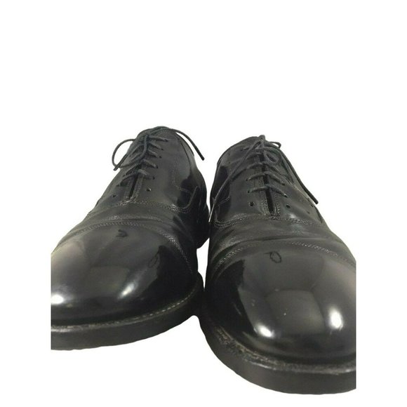 Johnston Murphy Mens 8.5   8/C  Leather Lace Up Black Dress Shoes - Picture 11 of 11